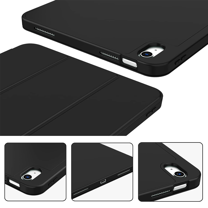 New iPad 10th Generation Case- Smart iPad 10 Case with Soft TPU Back [Pencil Holder/Support Auto Wake/Sleep]
